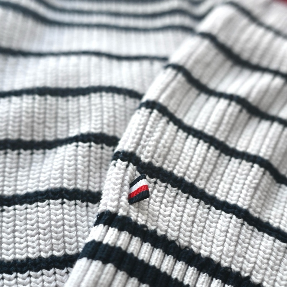 Tommy Hilfiger Chunky Knit Halter Top in Red White & Blue - Trendy Y2K - Picture 5 of 14